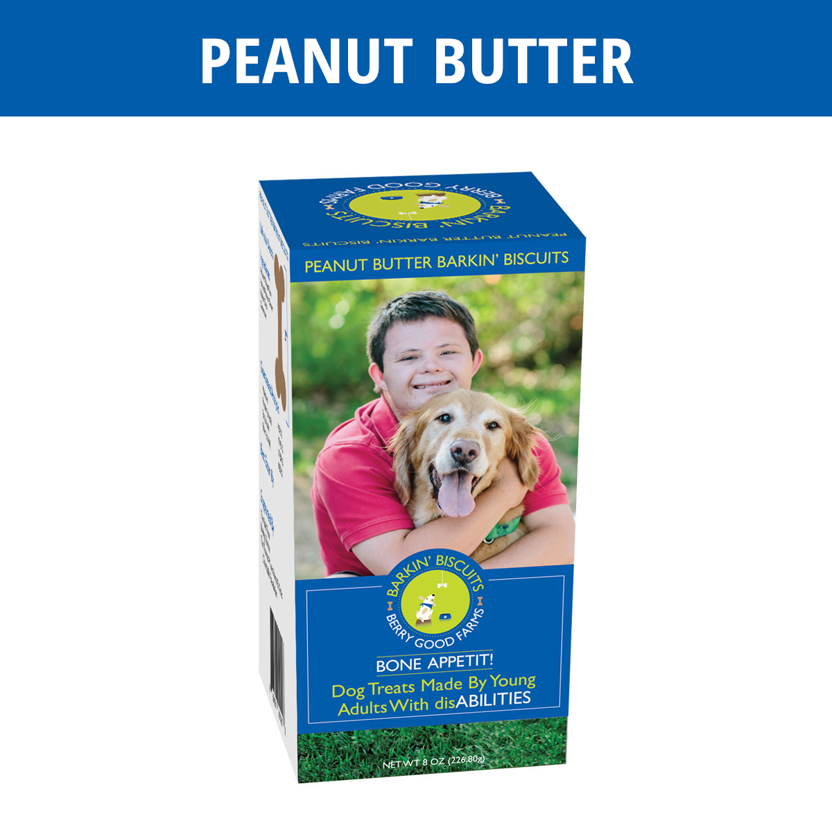 Peanut Butter Barkin Biscuits All Natural Dog Treats